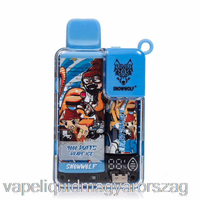 Snowwolf Easy Smart Ea9000 Eldobható Grape Ice Vape Folyadék